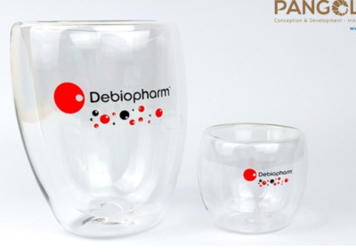 Tasses en verre double paroi, Debiopharm Group